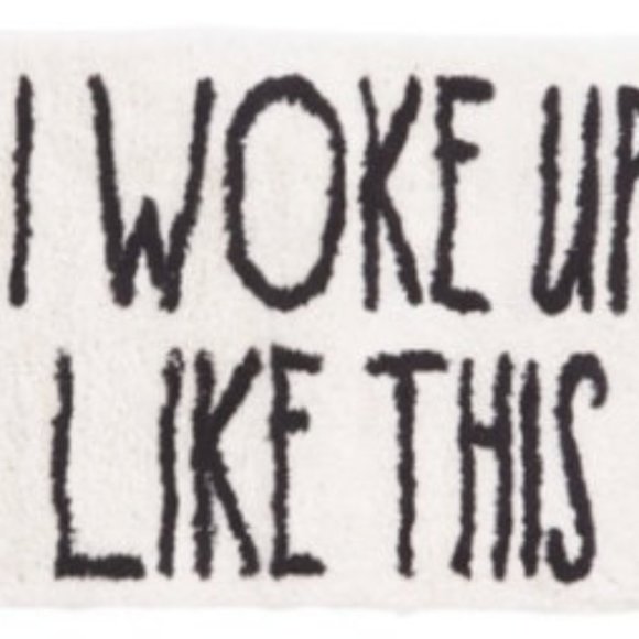 Rae Dunn I WOKE UP LIKE THIS Bath Mat Rug - Picture 7 of 7